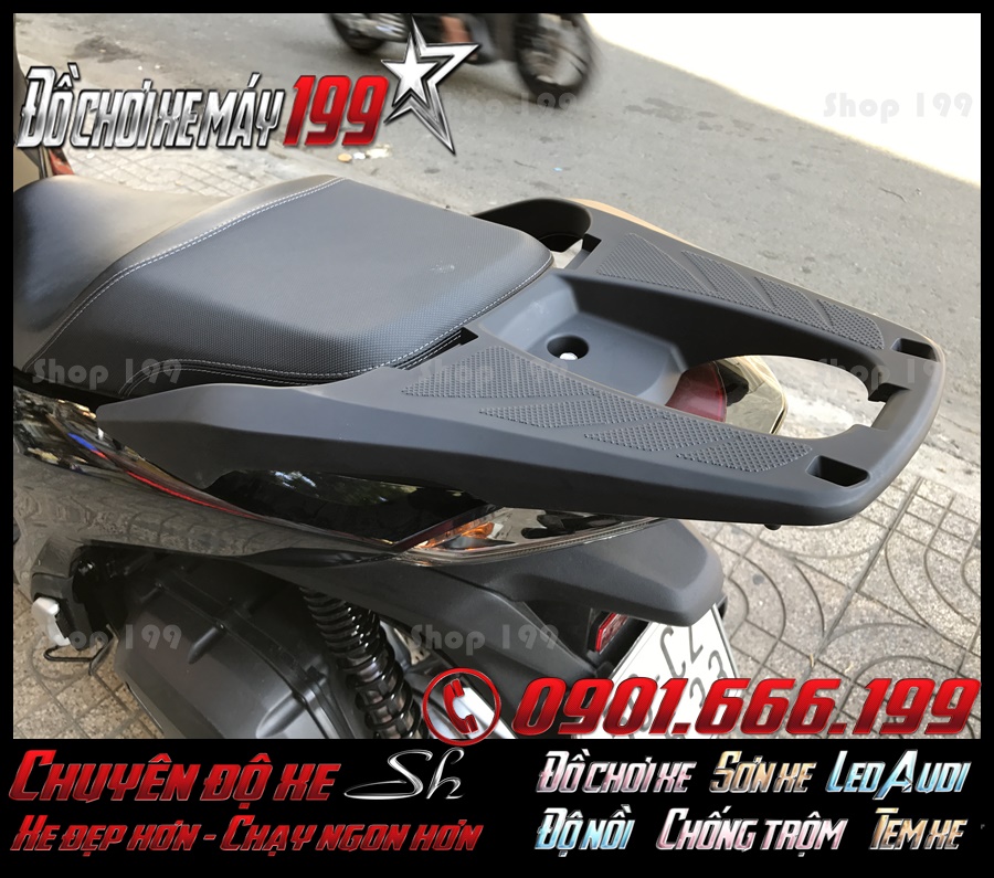 Picture đồ trang trí cản sau Sh 300i tốt nhất lắp đặt của xe SH Việt Nam 2017 2018 2019 150i 125i khu vực Sài Gòn
